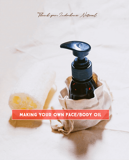 face/body oil workshop